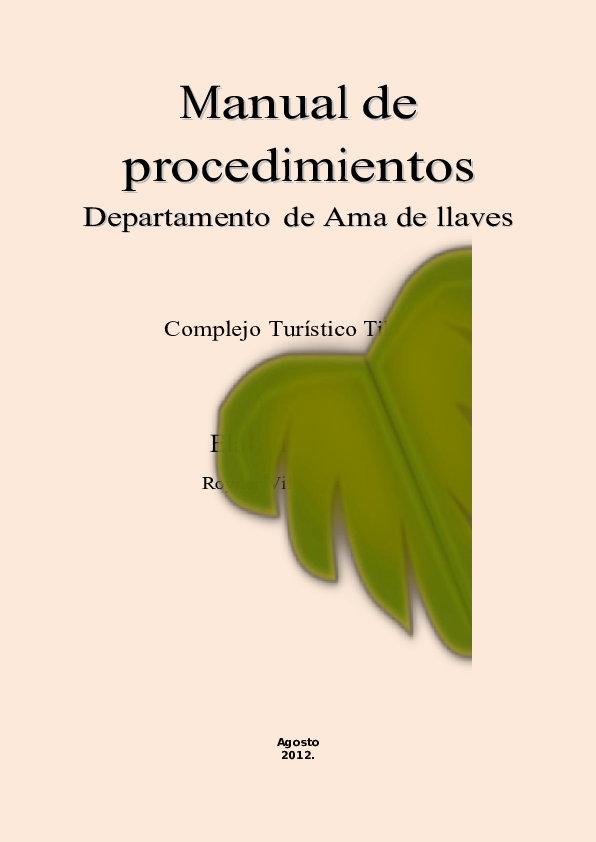(DOC) (395575647) Manua+de+procedimiento+del+departamento+de+ama+de+llaves (1) Geraldine (DOC) (395575647) Manua+de+procedimiento+del+departamento+de+ama+de+llaves (1) Geraldine