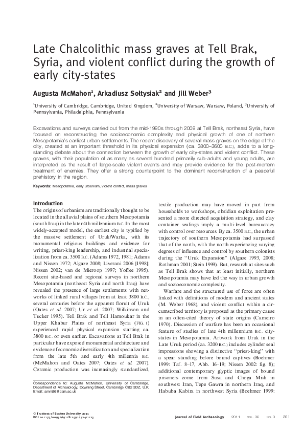 late-chalcolithic-mass-graves-at-tell-brak-syria-and-violent-conflict