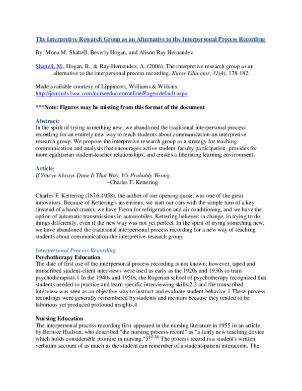 Interpretive analysis image