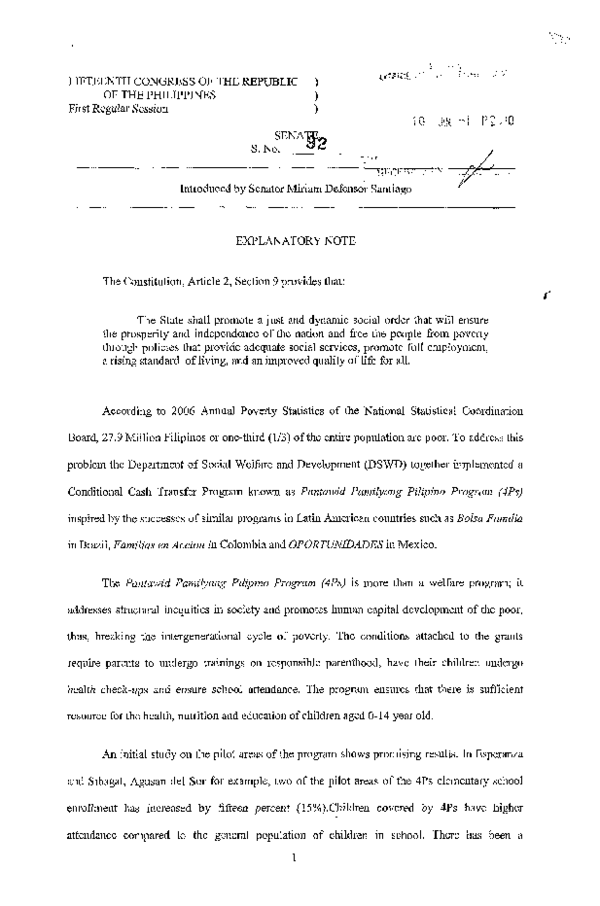 Pdf Fifteenth Congress Of The Republic Of The Philippines First