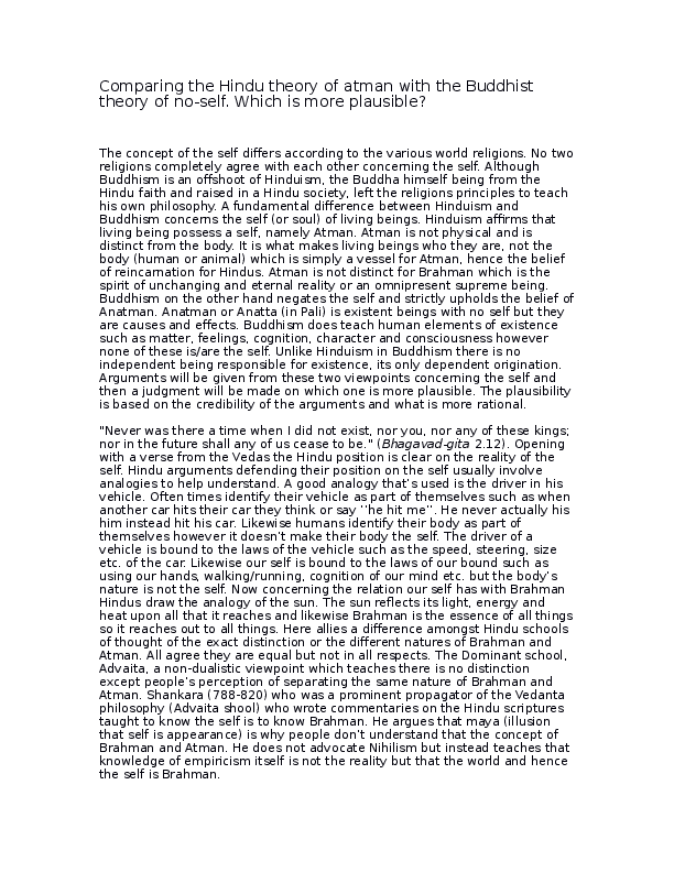 Hinduism and buddhism differences picture