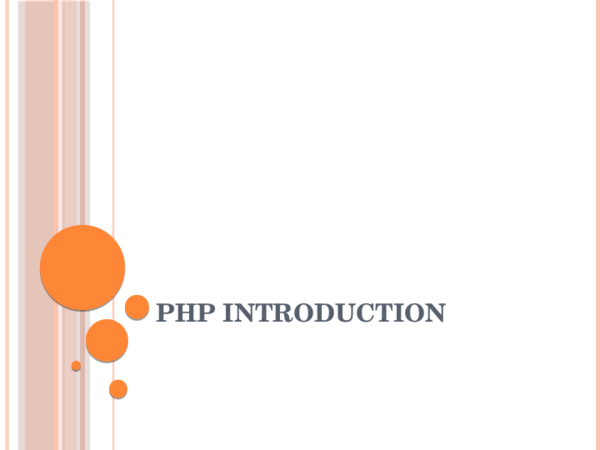 (PPT) PHP Introduction