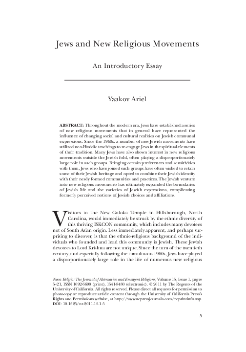 Why did alternative religions emerge picture