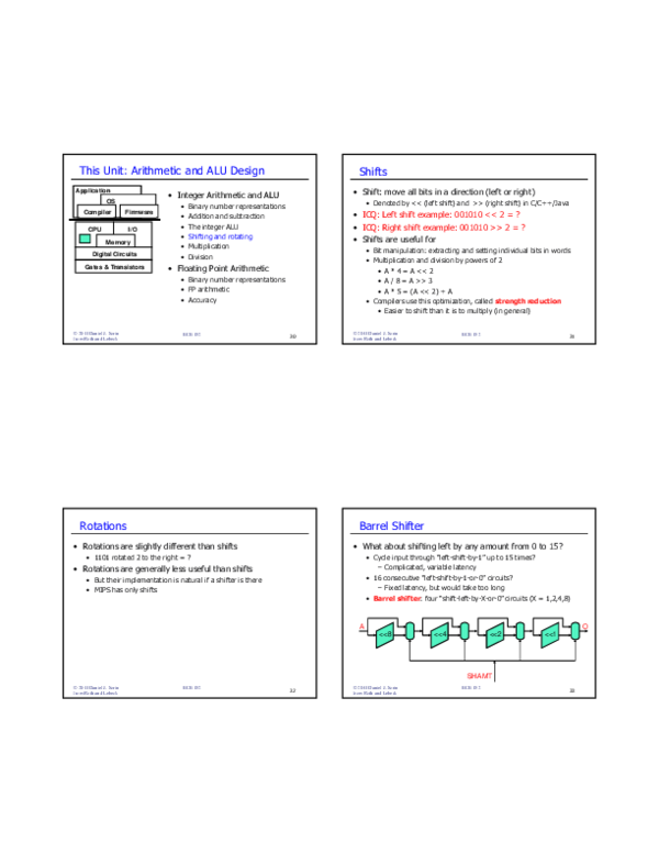 arithmetic right shift example