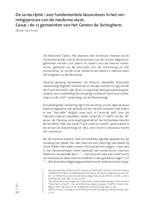 (PDF) De conscriptie : een fundamentele bouwsteen in het vormingsproces ...