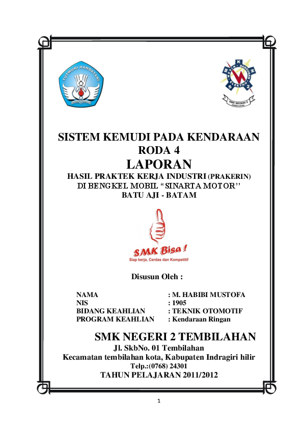 Contoh Laporan Prakerin Dalam Bahasa Inggris Nusagates