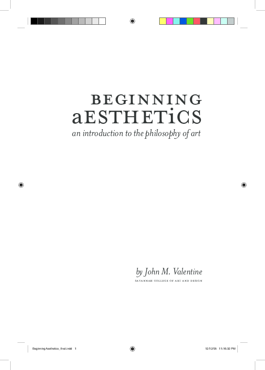 the four aesthetic elements of fine art are