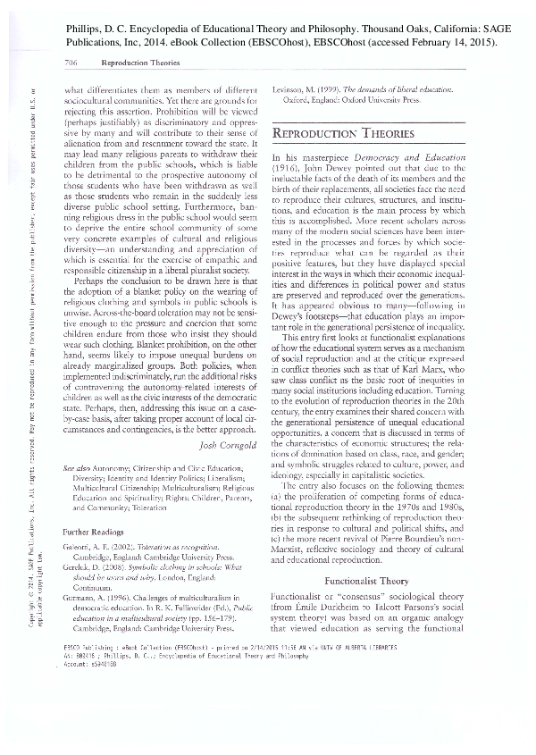 (PDF) Reproduction Theories