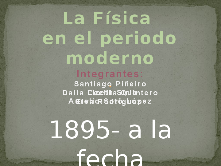 (PPT) La fisica en el periodo moderno