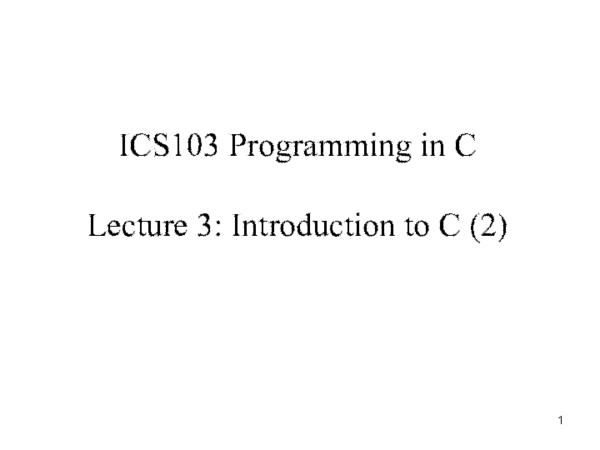 (PPT) Lec 03:- Overview of C_2