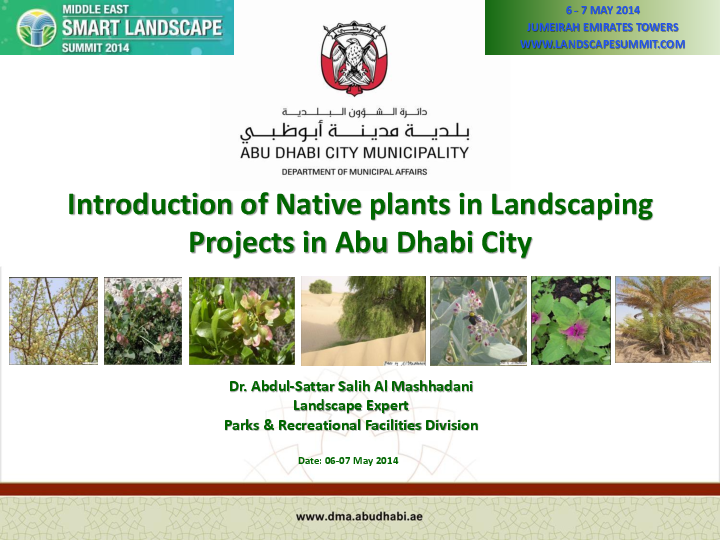  PDF INTRODUCTION OF NATIVE PLANTS IN LANDSCAPING PROJECTS IN ABU 