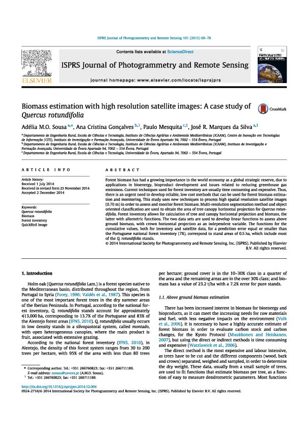 (PDF) Biomass estimation with high resolution satellite images: A case ...