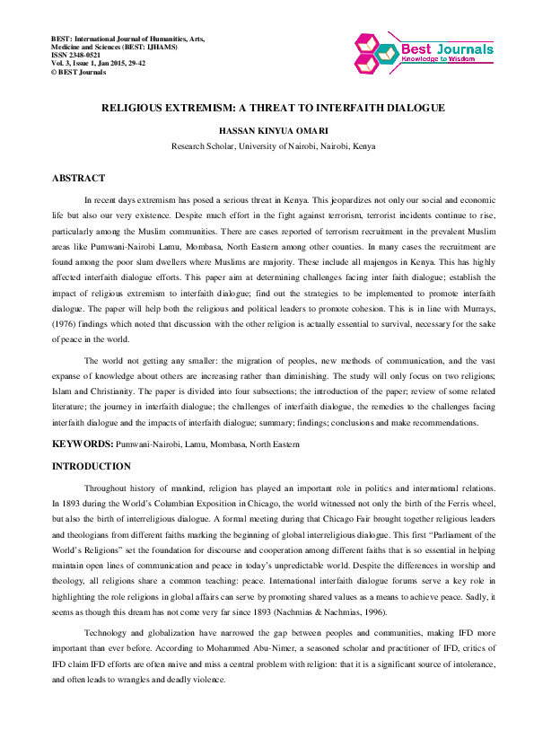 Causes of religious extremism image