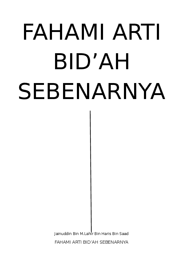 (DOC) Pengertian bid'ah