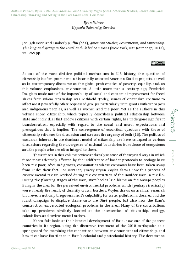 Ecocriticism examples picture