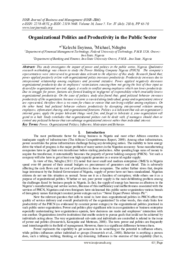 Organizational politics definition image