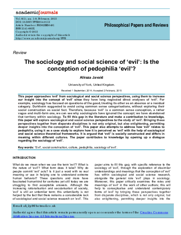 Sociology And Social Science