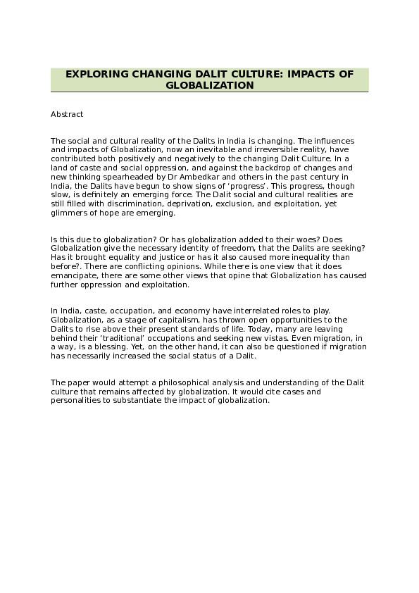 Dalit culture essay 04 image