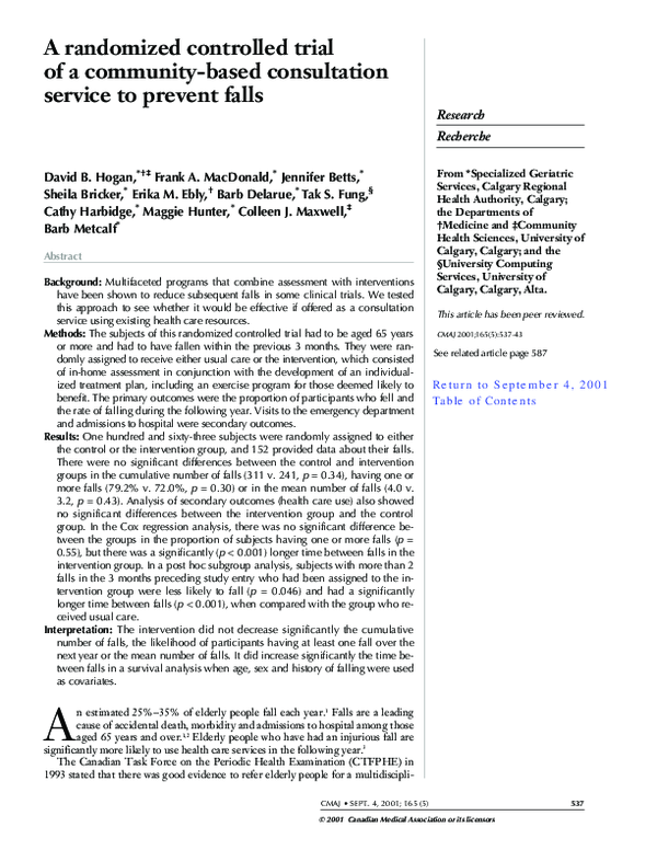 (PDF) A randomized controlled trial of a community-based consultation ...