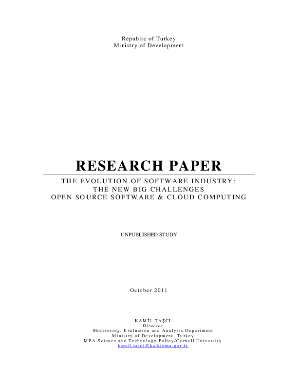 (PDF) THE EVOLUTION OF SOFTWARE INDUSTRY: THE NEW BIG CHALLENGES OPEN ...