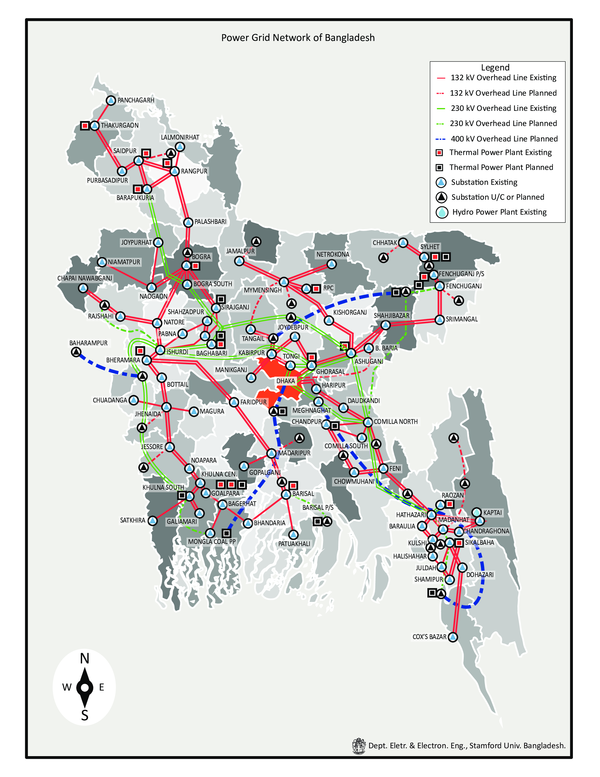 (PDF) Bangladesh Power Grid Map Kawsar Ahmed, Abu Khalid, and Sujjad