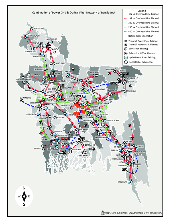 (PDF) Power Grid and Optical Fiber Grid of Bangladesh Kawsar Ahmed, Abu Khalid, and Sujjad