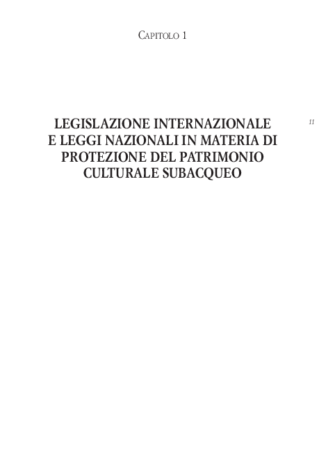 (PDF) La protezione dei giacimenti archeologici in acque internazionali ...