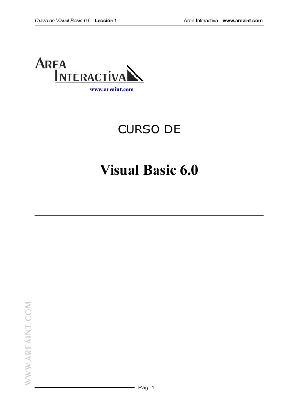 (PDF) Visual Basic 6 Visual Basic 6 | joseph borges - Academia.edu
