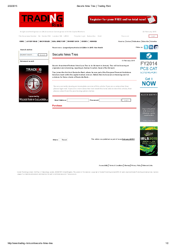 Pdf Securis Hired Luca Tres Deutsche Bank Luca Tres