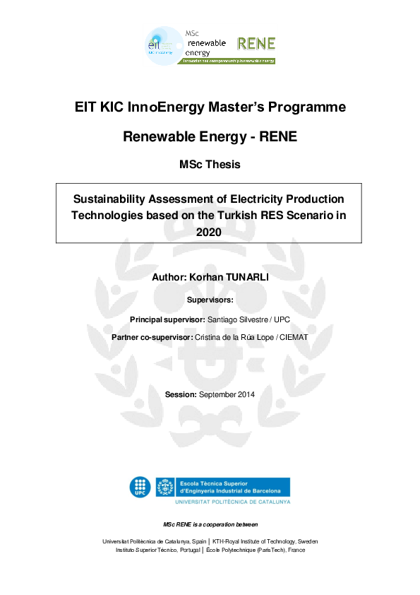 (PDF) Sustainability Assessment of Electricity Production Technologies ...