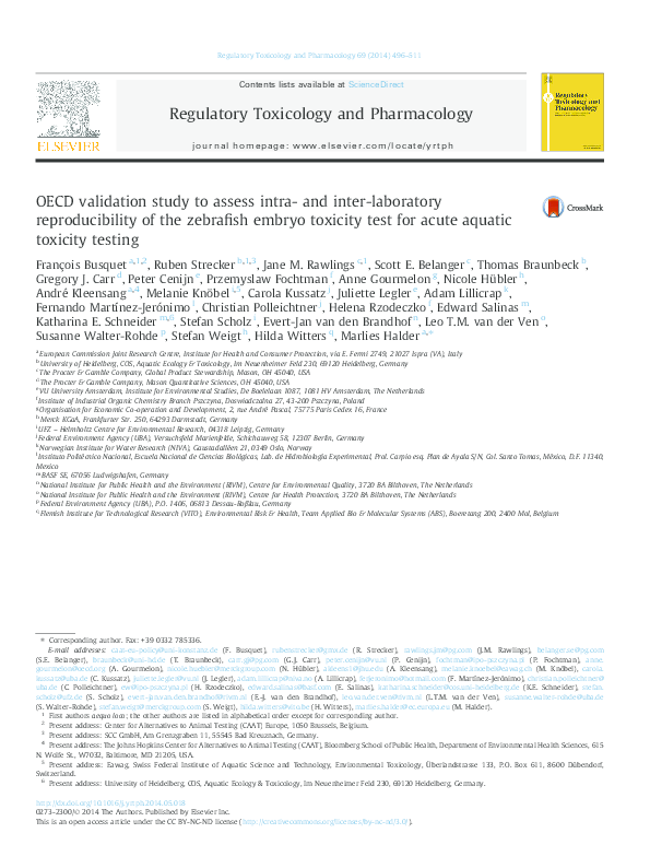 (PDF) OECD validation study to assess intra-and inter-laboratory