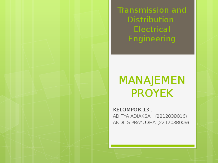 (PPT) Manajemen Proyek