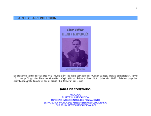 (DOC) EL ARTE Y LA REVOLUCIÓN