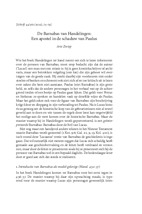 Barnabas essay picture