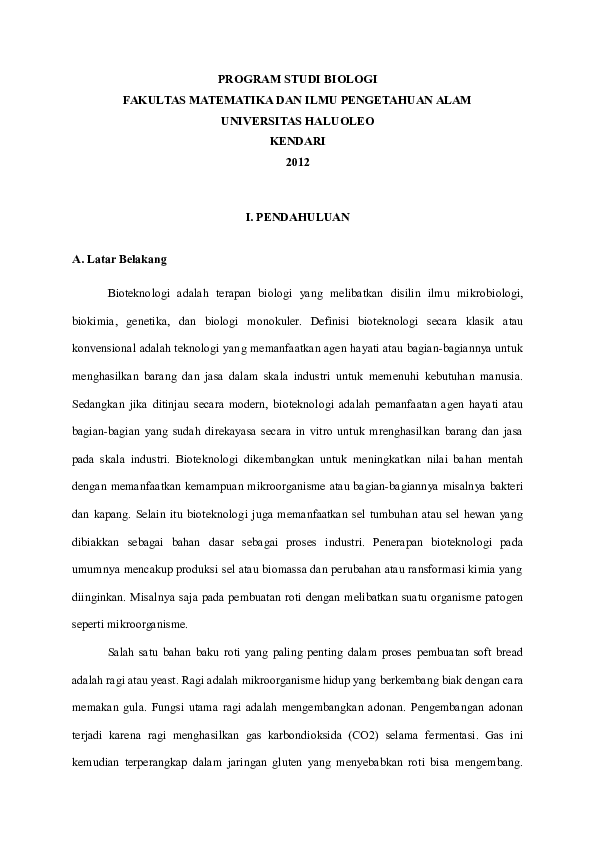 Doc Program Studi Biologi Fadhlan Rais Academia Edu