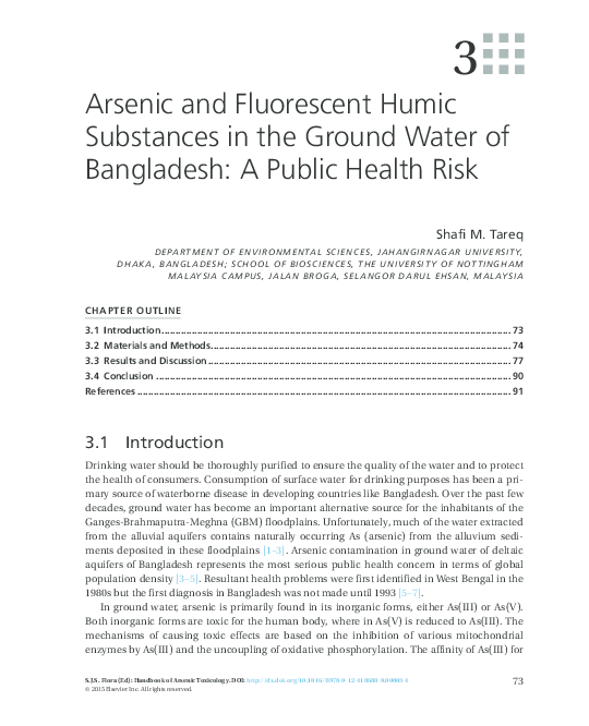(PDF) Arsenic and Humic book chapter