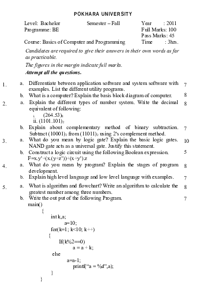 (DOC) Basic Computer and Programming