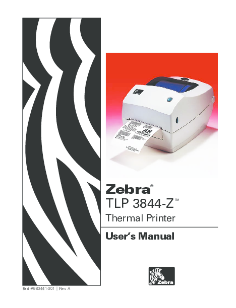 zebra 3844