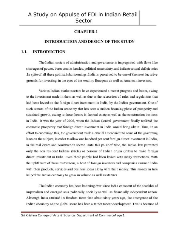 (DOC) CHAPTER-1 INTRODUCTION AND DESIGN OF THE STUDY