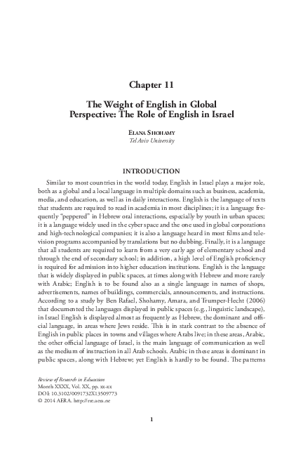  PDF The Weight Of English In Global Perspective The Role Of English 