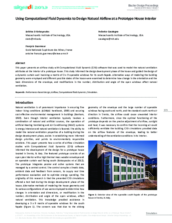 (PDF) Using Computational Fluid Dynamics to Assess Natural Airflow in a ...