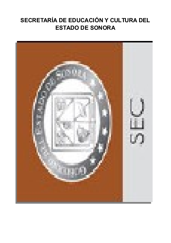 (DOC) SECRETARÍA DE EDUCACIÓN Y CULTURA DEL ESTADO DE SONORA MANUAL DE ...