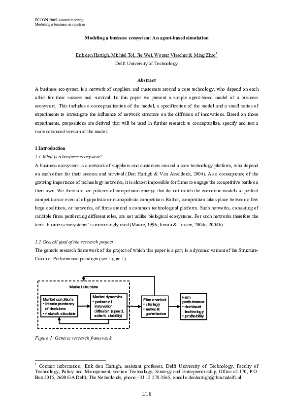 Business ecosystem example image