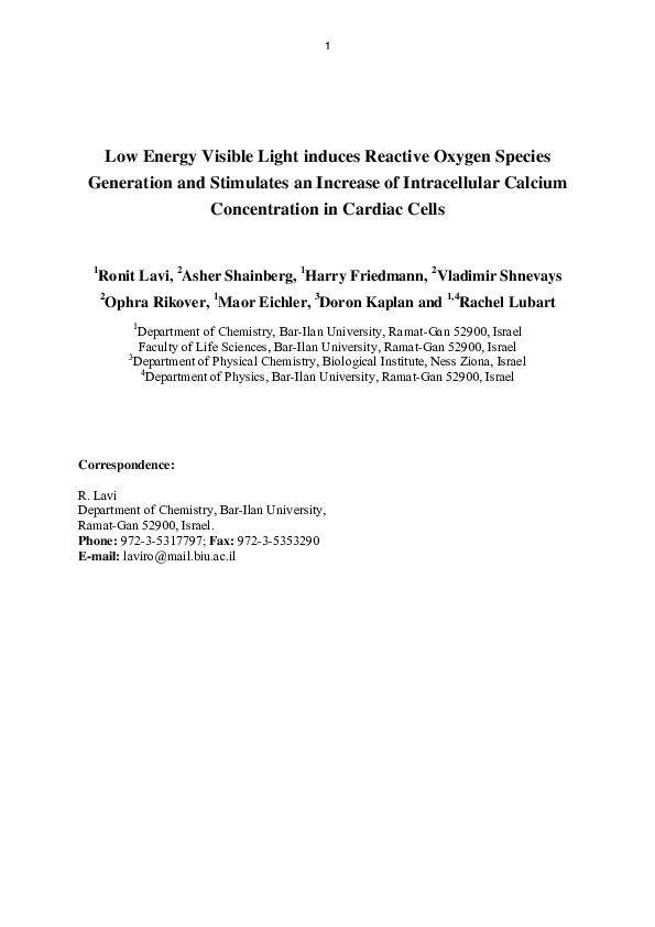 (PDF) Low-energt visible light induces ROS generation and an increase ...