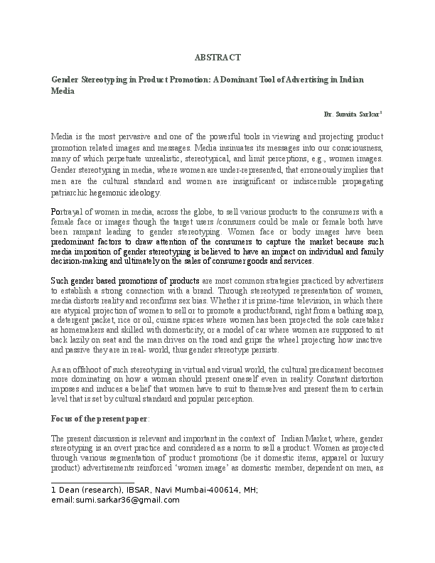 Articles on stereotyping image