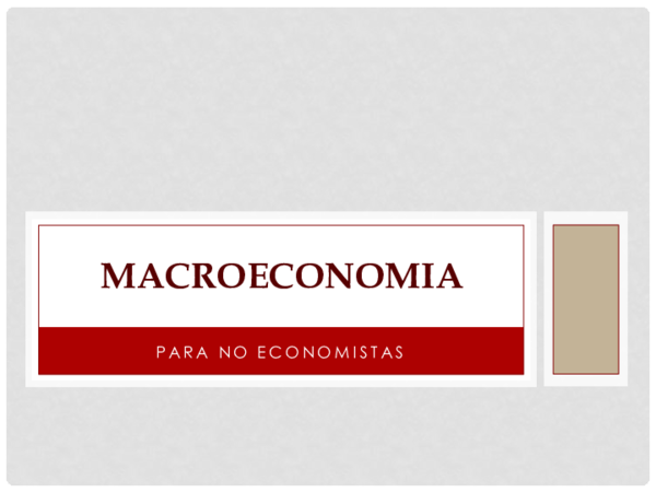 (PDF) Macroeconomia para no economistas