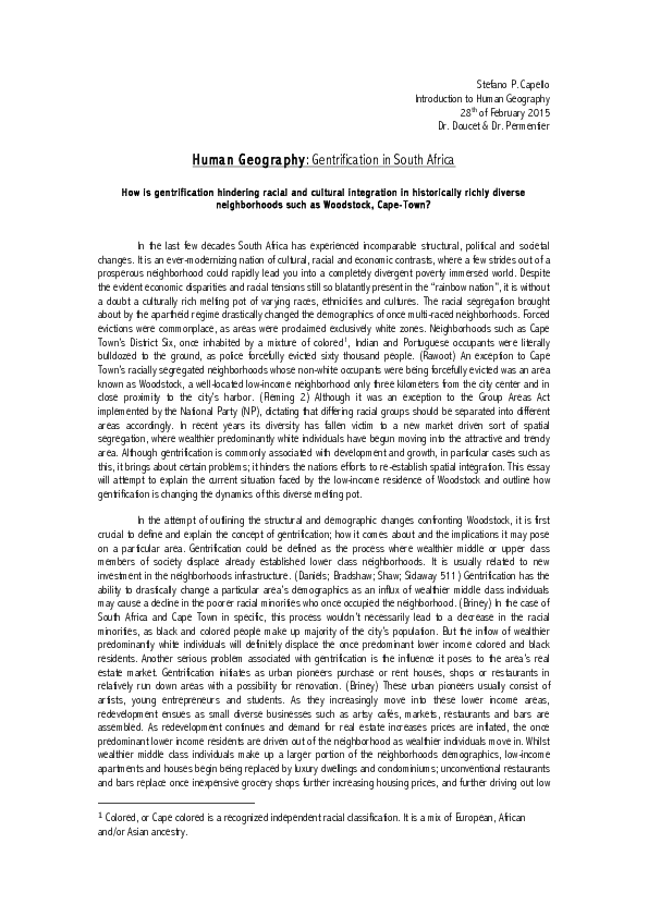 Gentrification essay introduction image