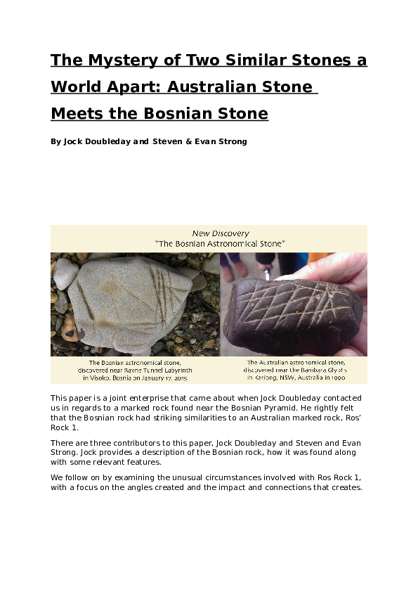 (DOC) The Mystery of Two Similar Stones a World Apart: Australian Stone ...