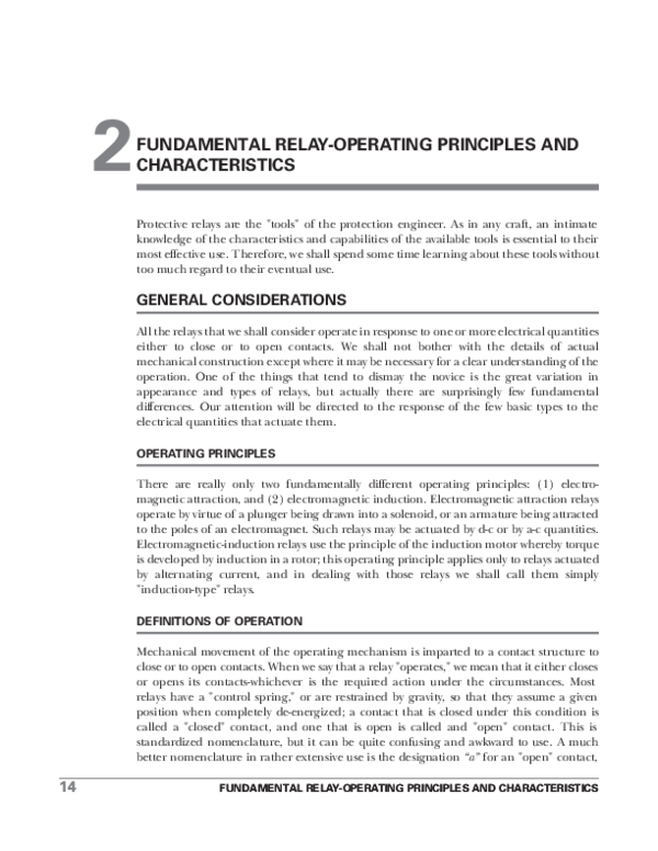 (PDF) FUNDAMENTAL RELAYOPERATING PRINCIPLES AND CHARACTERISTICS 14