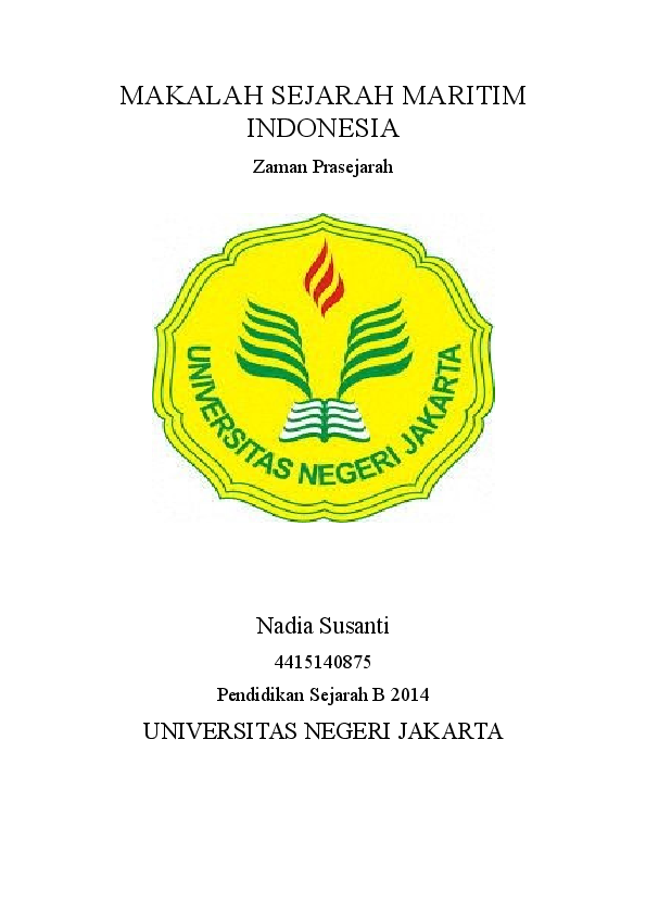 (DOC) Sejarah Maritim Indonesia Zaman Prasejarah | Nadia Susanti